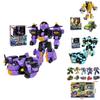 Transformable Car Robot Mech Cartoon Handheld Collectible Educational Puzzle Assembly Toy