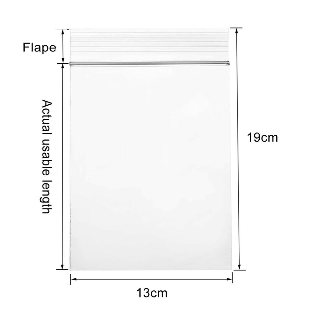 100Pcs Self Seal Clear Cellophane Bags Resealable Plastic Poly Bags Zip Poly Bags for Photos Cards Jewelry Documents Bakery Cookies Candies