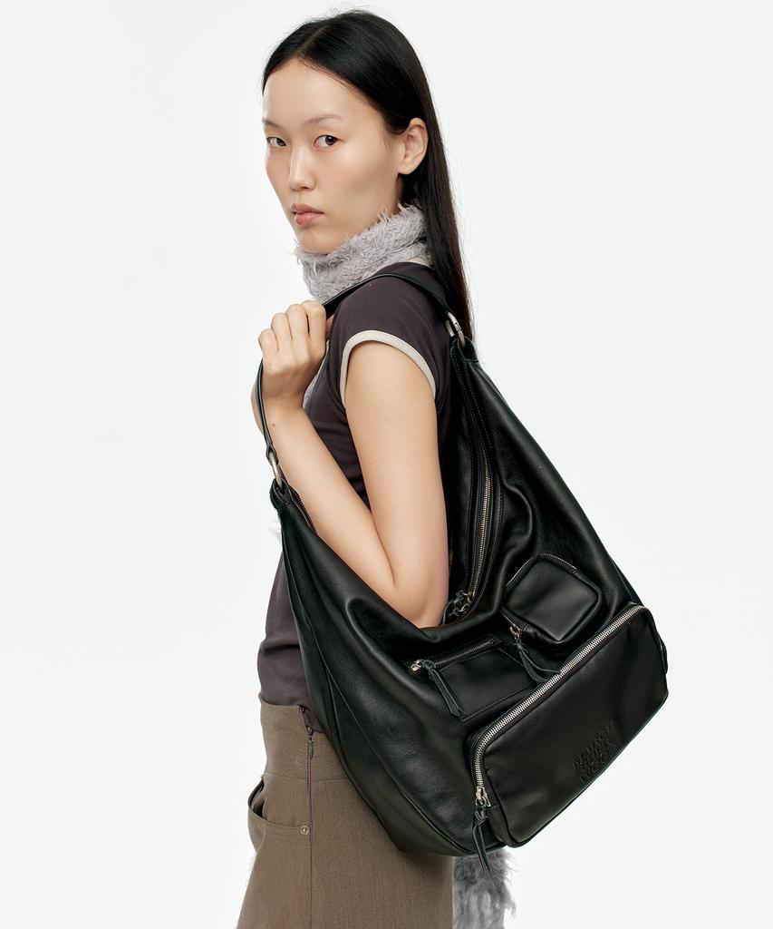 Margesherwood City Hobo Ns_Black Plain