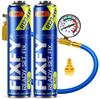 Fixfy 3-в-1 Набор для заправки кондиционера 500 мл - 2x Большой баллон + Шланг + Адаптер R1234Yf