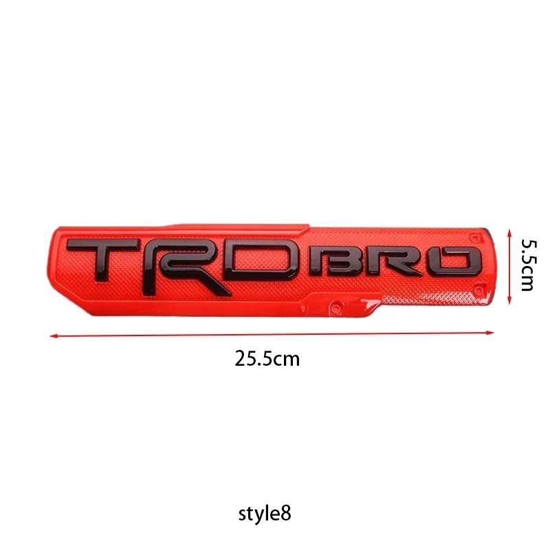 3D ABS TRD PRO BRO Badge Emblem Car Stickers For Toyota TRD Tundra Car Styling Fender Side Label Rear Trunk Decal Accessorie ZI9