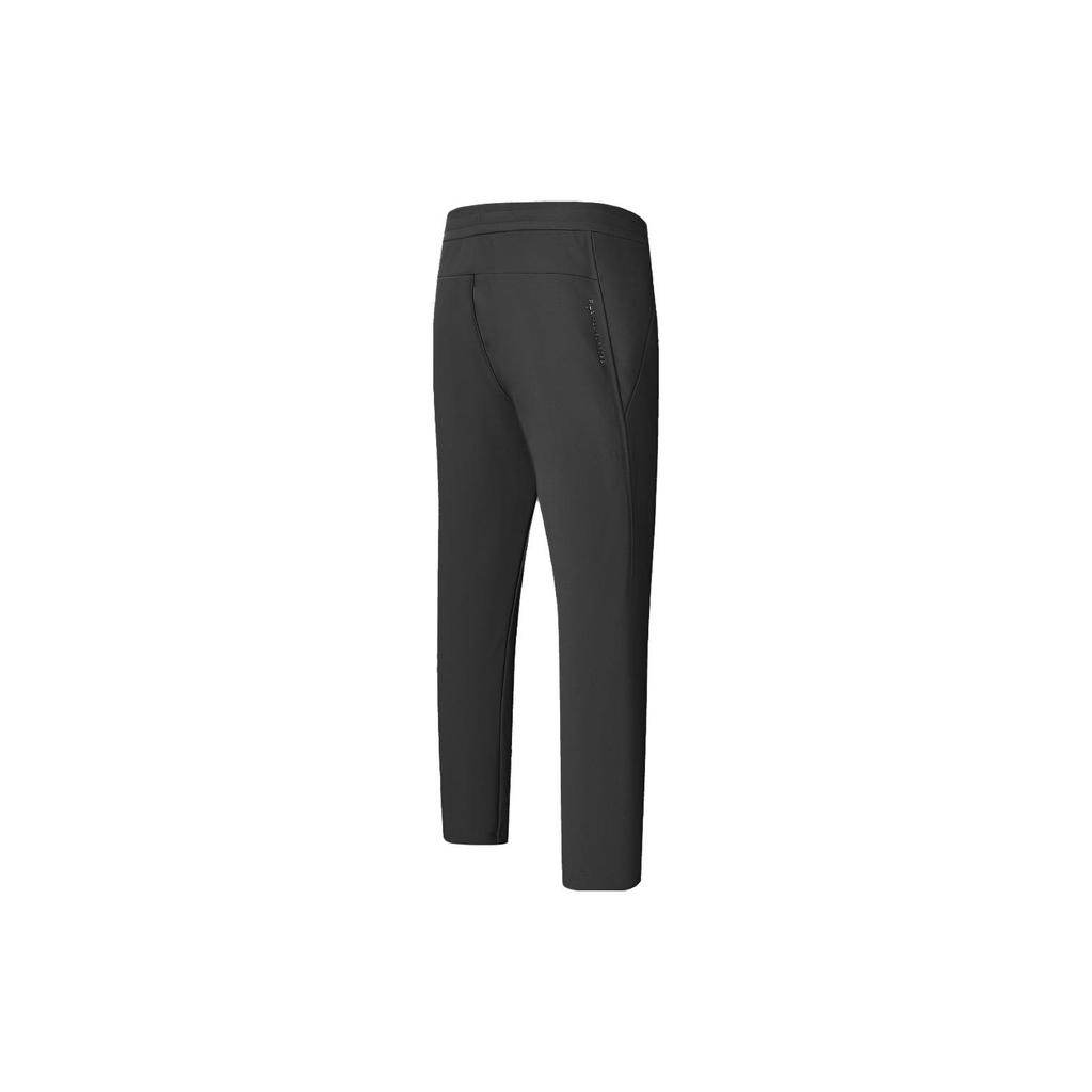 Fila Однотонные повседневные трикотажные спортивные брюки прямого кроя для мужчин, низ, глубокий черный A11M411611F-BK