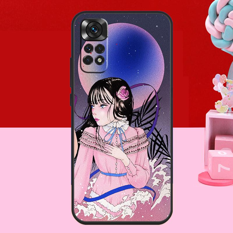 Мультяшный Эстетичный Чехол Для Девочки Для Xiaomi Redmi Note 14 13 12 10 11 15 Pro Plus Redmi 15 C 10C 12C 13C 14C Мягкая Крышка