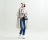 Shoulder Bag Minerva Horizontal Shoulder Bag Black [Genten] Women's 44028-10