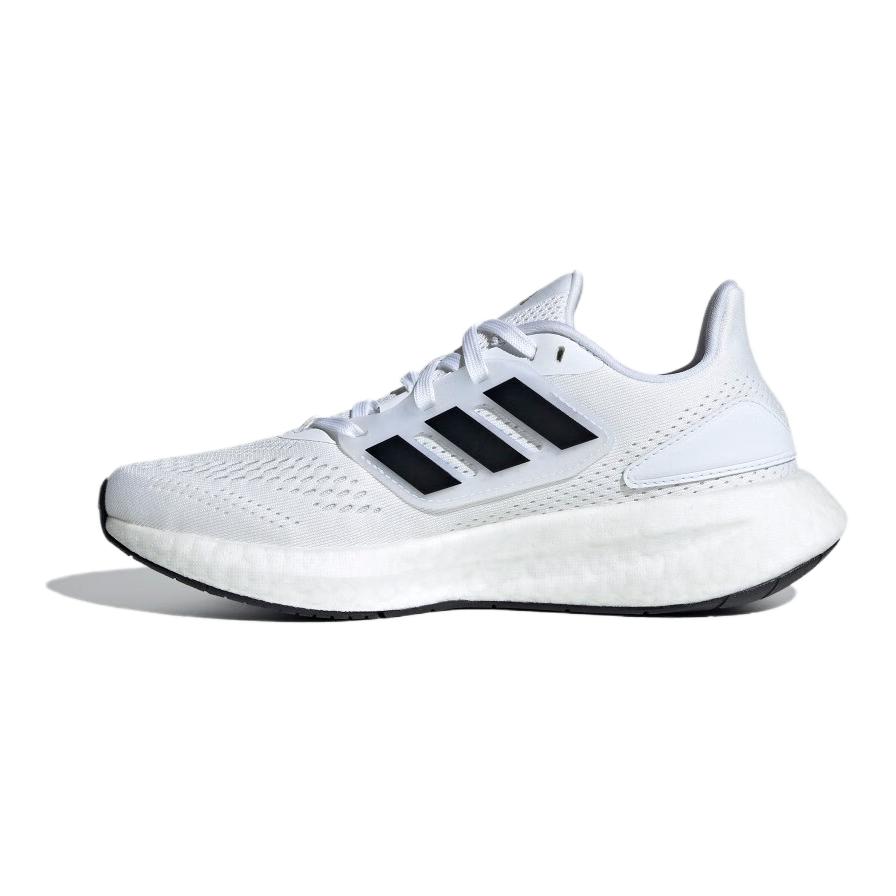 adidas Pureboost 22 Устойчивые к истиранию Низкие Детские Беговые Кроссовки Белый Черный ID8479