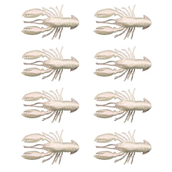 8 шт. Мягкие приманки Рыболовные приманки Реалистичный вид Яркий цвет Мини-размер Портативные Креветки Искусственные приманки