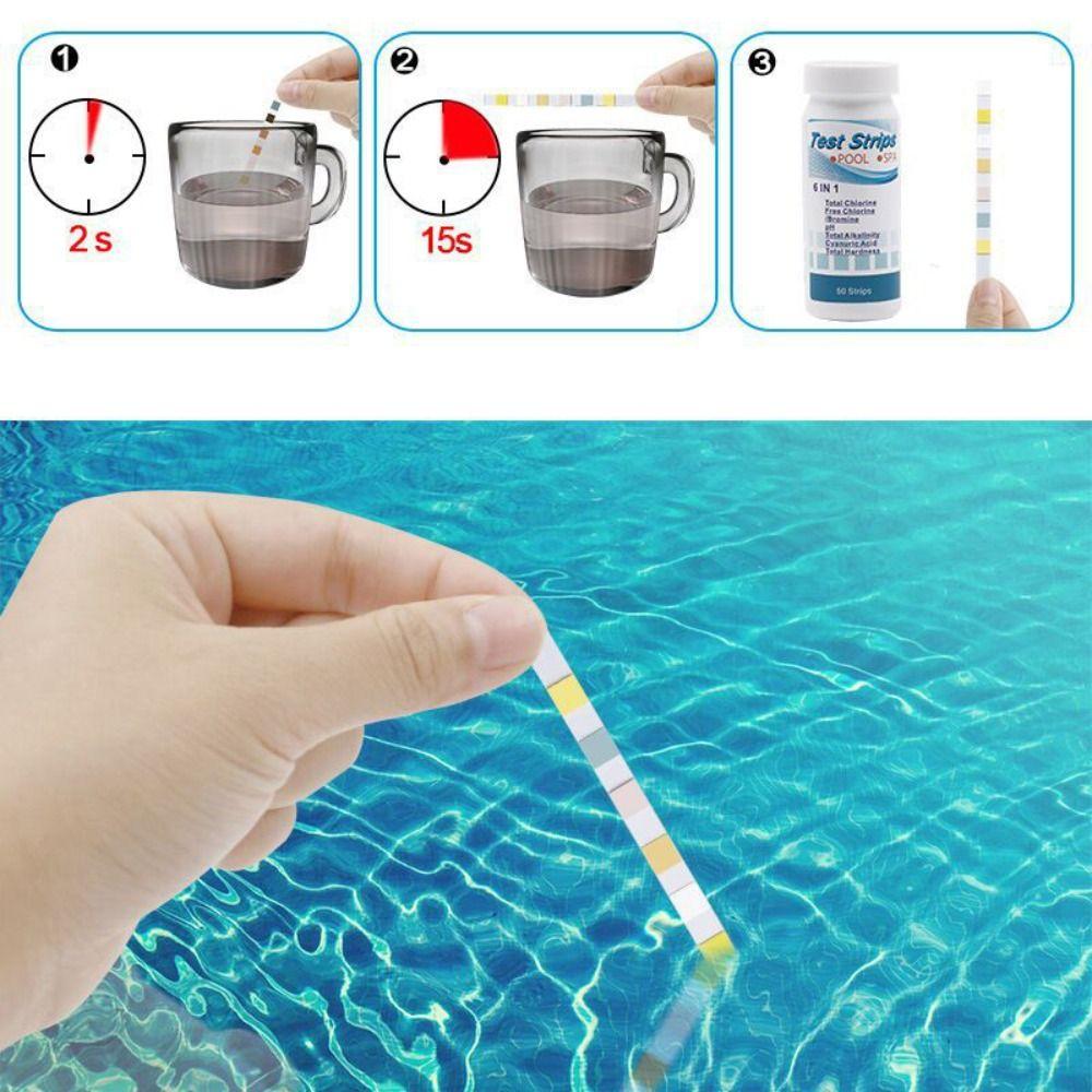 Professional Water Quality Test Strip 7 In 1 Swimming Pool Test Paper Useful Aquarium Test Strips