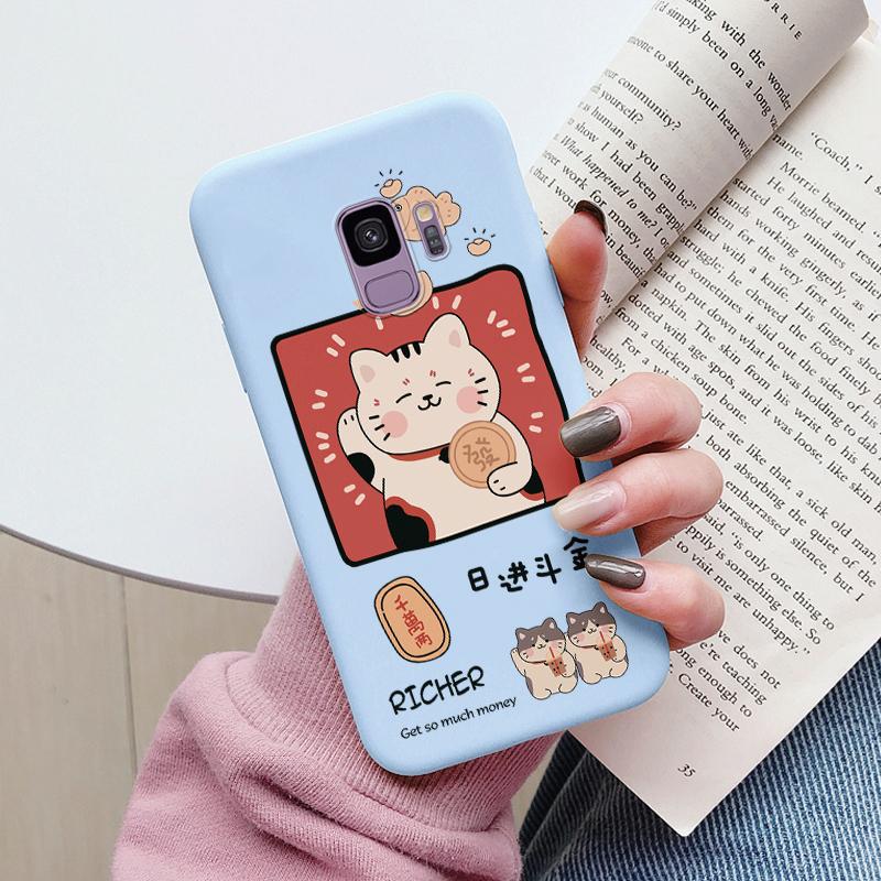 Для Samsung Galaxy S9 S 9 Plus Чехол Милые Мультяшки Сердце Кошка Мягкий Силикон Ударопрочный Чехол для Телефона Для Samsung S9 S9+ Funda Бампер