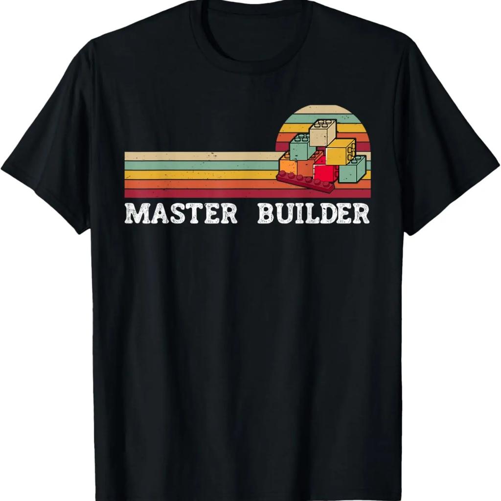 Master Builder Cool Builder Building Blocks Set Toys T-Shirt