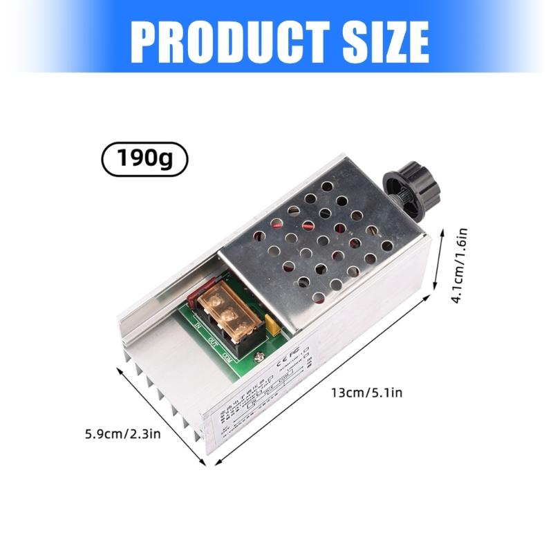 Высокомощный SCR Тиристорный Электронный Регулятор Напряжения 6000 Вт Регулируемое Напряжение Диммирование Функция Регулировки Скорости