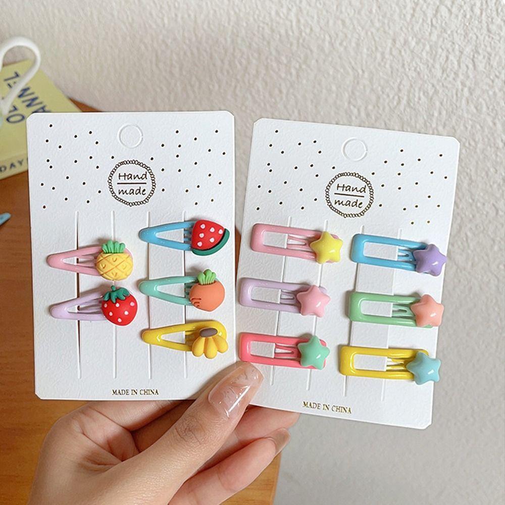 5/6PCS/set Cute Fruit Hairpins Mini Headband New BB Clip  For Kids