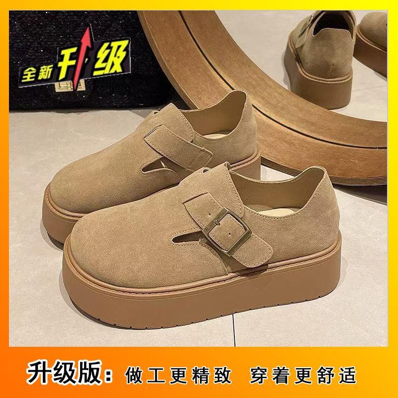 Thick-soled All-inclusive Snow Boots for Women In the Winter of 2025, New Retro Plush Warm Fluffy Cotton Shoes, One Pedal Loafers