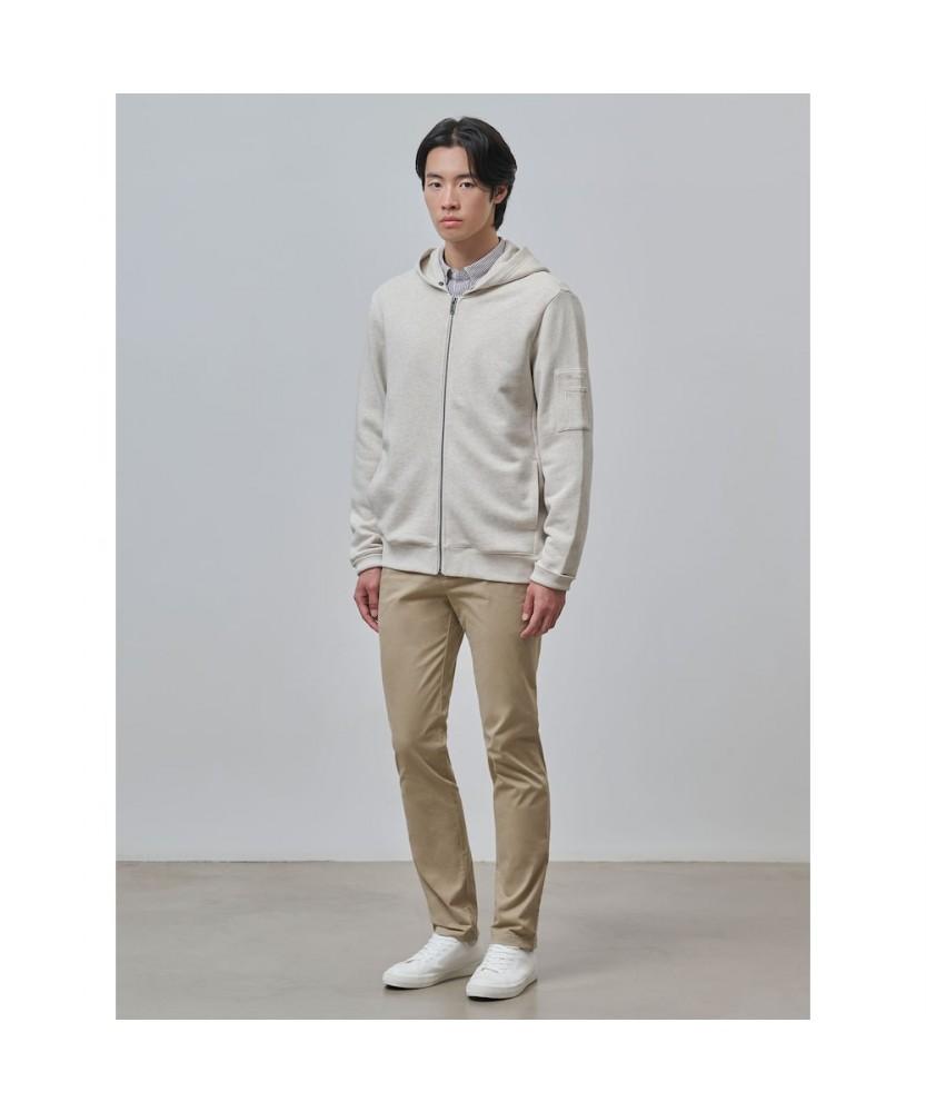 Мужская толстовка Beanpole на молнии цвет слоновой кости (Bc4841C070)