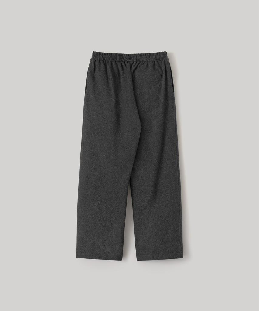 ANOTHER OFFICE Cashmere Banding Easy Pants (Heather Charcoal)