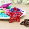 Wedding Party Festival Ornaments Sepak Takraw Pentagram Shape Christmas Gift ArtifIcial Rattan Star