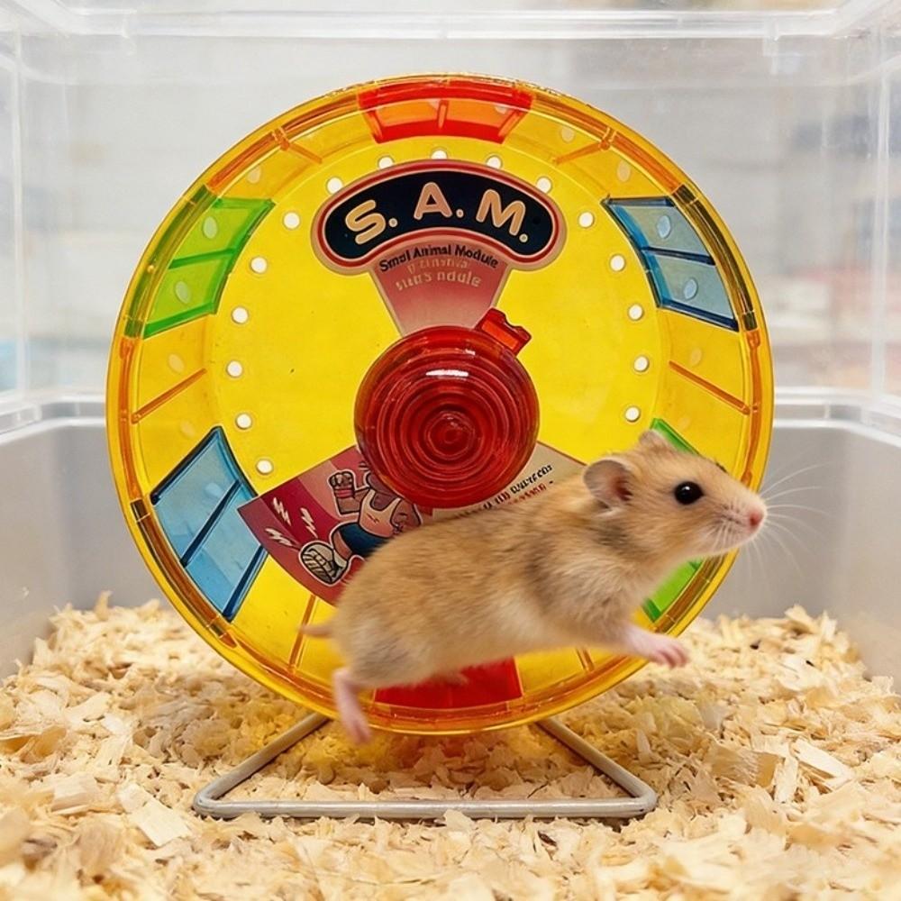 Super Silent Colorful Running Wheel Stable Base Pet Jogging Wheel Hamster Exercise
