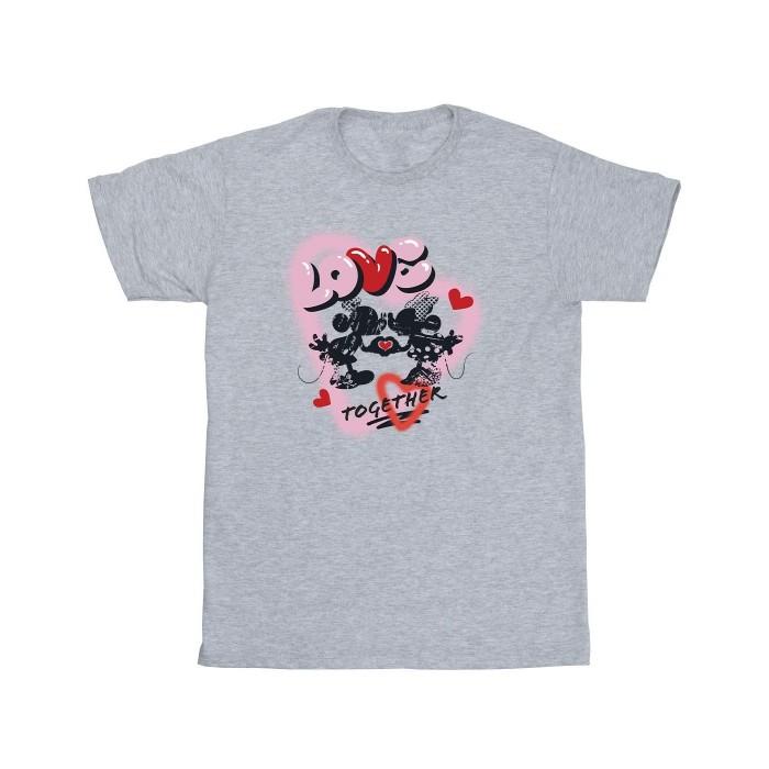 Disney Mens Love Together Mickey & Minnie Mouse T-Shirt