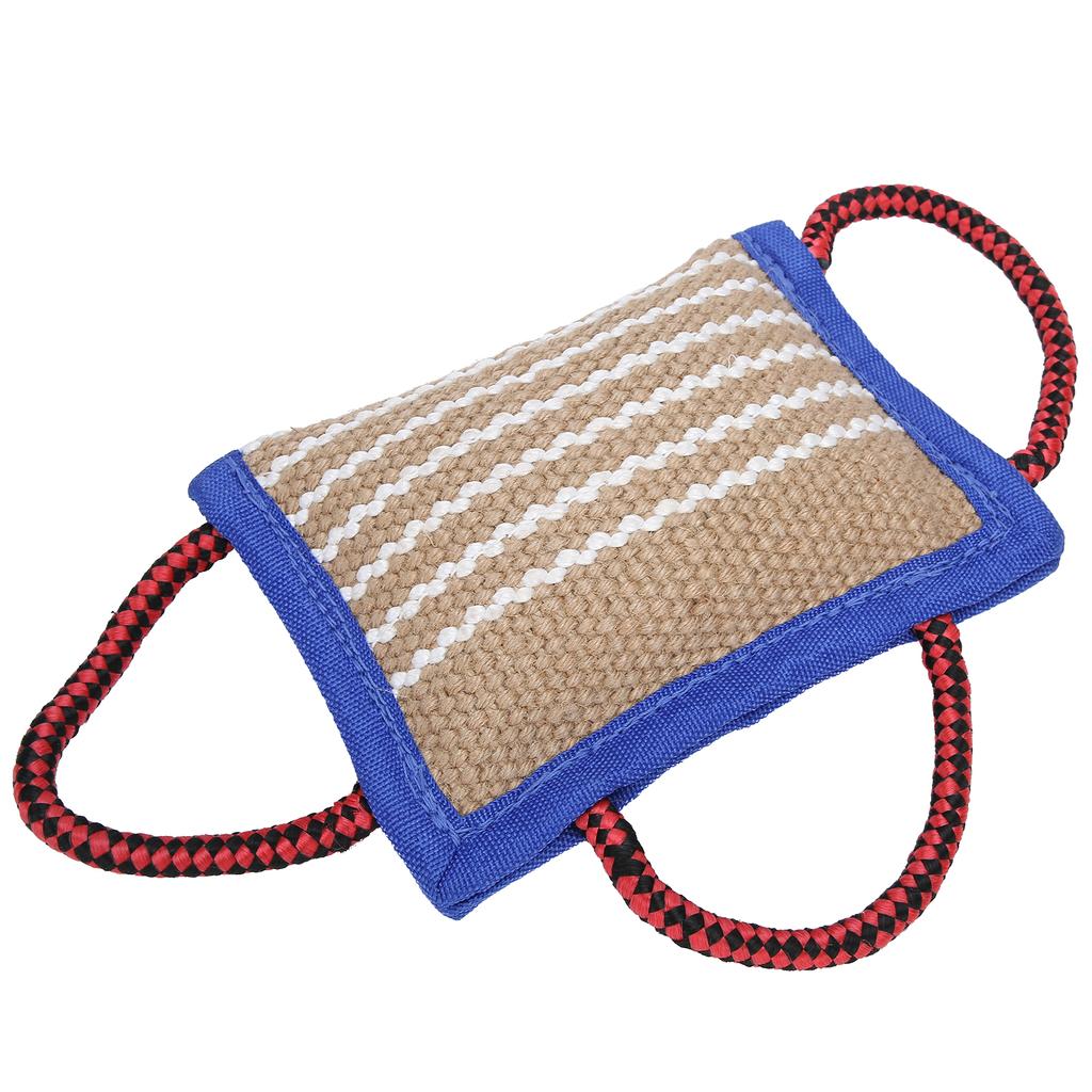 Льняной мешок для чистки зубов домашних животных, жевательная интерактивная обучающая игрушка для укусов для собак