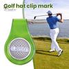Съемный зажим для шляпы для гольфа, легкий прозрачный портативный искусственная кожа, двухсторонний магнитный зажим для украшения полей шляпы, маркер для мячей для гольфа, аксессуар для шляпы