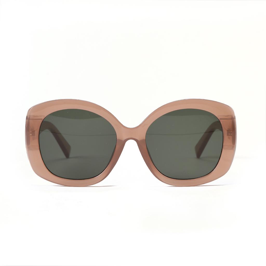 Очки 3940 Круглые Крупная Оправа Ретро Солнцезащитные Очки, Макарон Крем Модные Солнцезащитные Очки