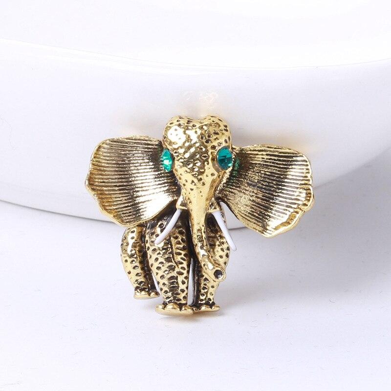 Blucome Модная брошь в виде носа слона для женщин, праздничное пальто, шарф, ретро-булавки из сплава с животными, ювелирные аксессуары
