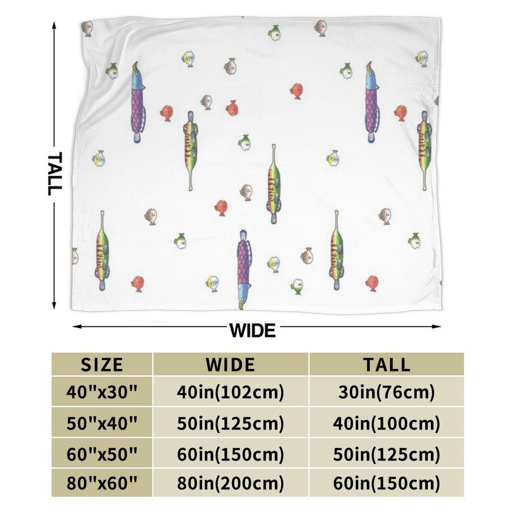 Fishing Wii Sports Fish Species Seamless Pattern Personalized Warm Decorate Home An UltraSoft Micro Fleece Blanket