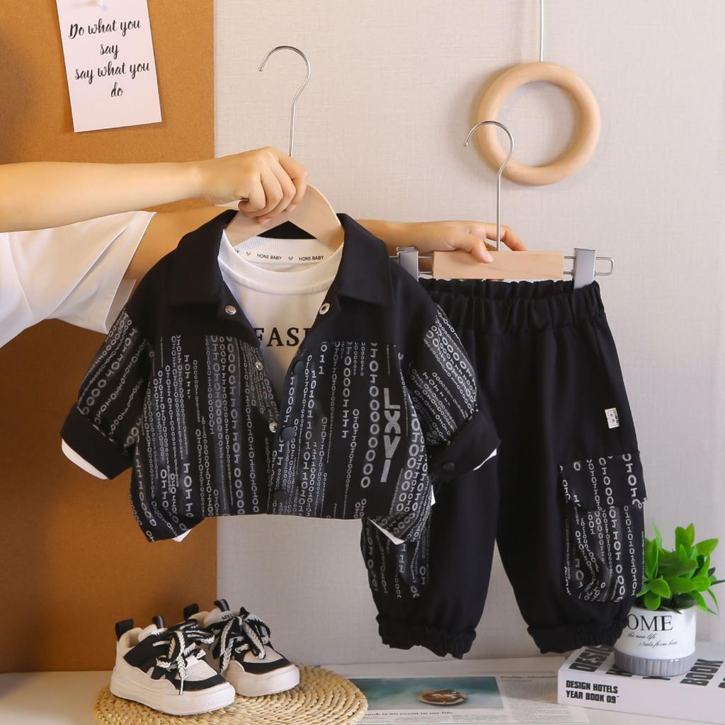 Детский повседневный комплект с длинным рукавом, удобные наряды для повседневной носки