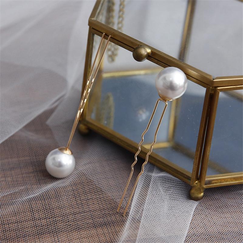 Женская U-образная шпилька металлическая заколка-зажим для волос заколки искусственный жемчуг свадебная тиара аксессуары для волос свадебные прически инструменты для дизайна