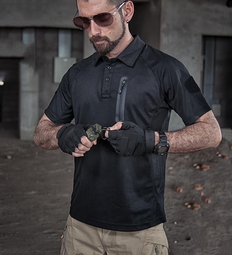 Тактическая походная рубашка-поло для мужчин, летняя дышащая военная футболка Glof Fishig для кемпинга, спортивная футболка с коротким рукавом, размер США, большие размеры