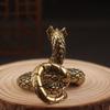 Copper Solid Brass Snake Figurines Antique Snake Statue Small Dragon Ornament  Home Office Decor