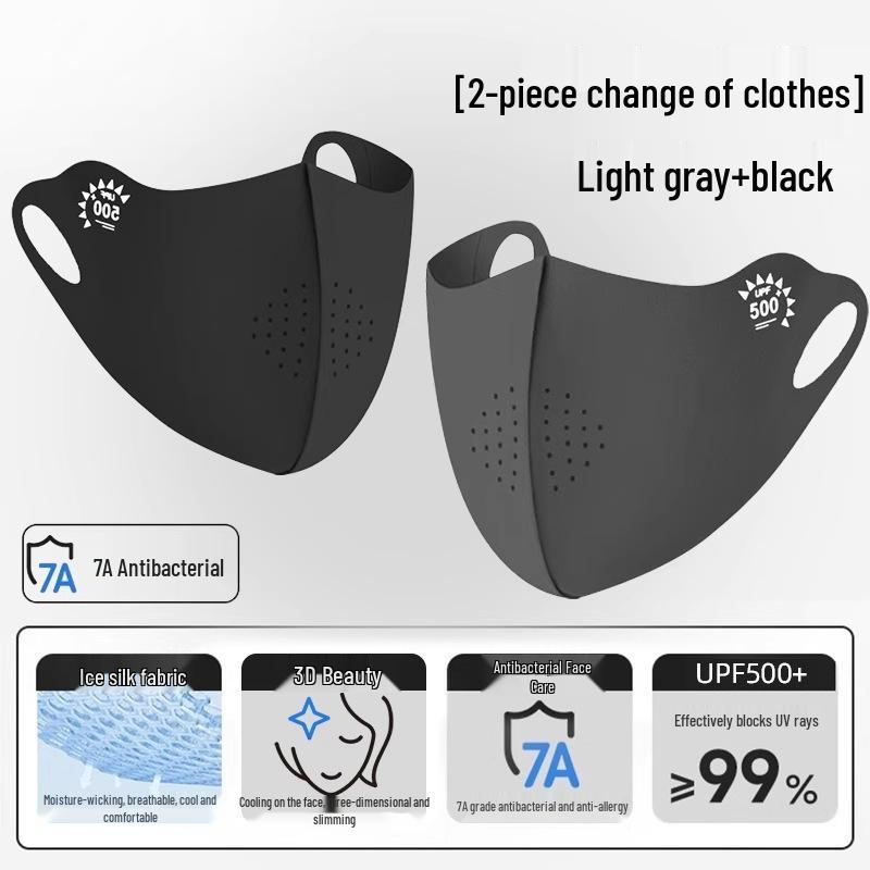 2025 Women's Anti-UV Ice Silk Full Face Sunshade Mask with Eye Protection - Breathable Summer Design