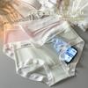 Summer Ice Silk Underwear For Women, Mid-waist Breathable Ultra-thin Underwear For Facial Mask
