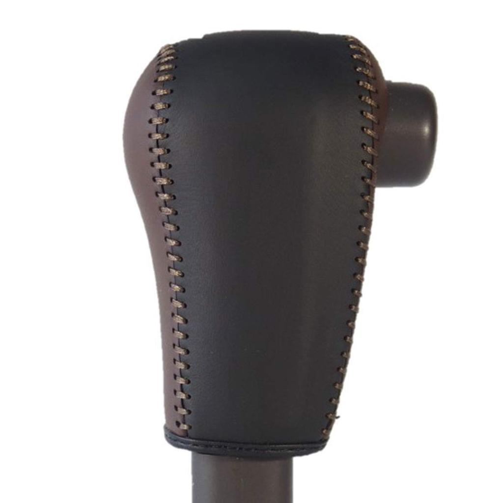 TricoloreExchange Tricolore EX Palm Red Brown Black Leather x Cafe S DIY Shift Knob Leather Wrap Kit 1BK3H35D1B1F JF3/4 N-BOX/CUSTOM 3H-35