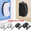 Home Connector Hardware Furniture Supplies Glass Door Hinge Cabinet  Hinge Clip Window Accessories