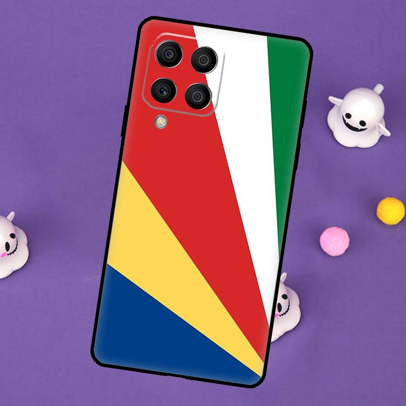 Seychelles Flag Cover For Samsung Galaxy M54 M14 M34 M33 M13 M23 M53 M15 M55 M31 M51 M20 M30s M32 M52 Case