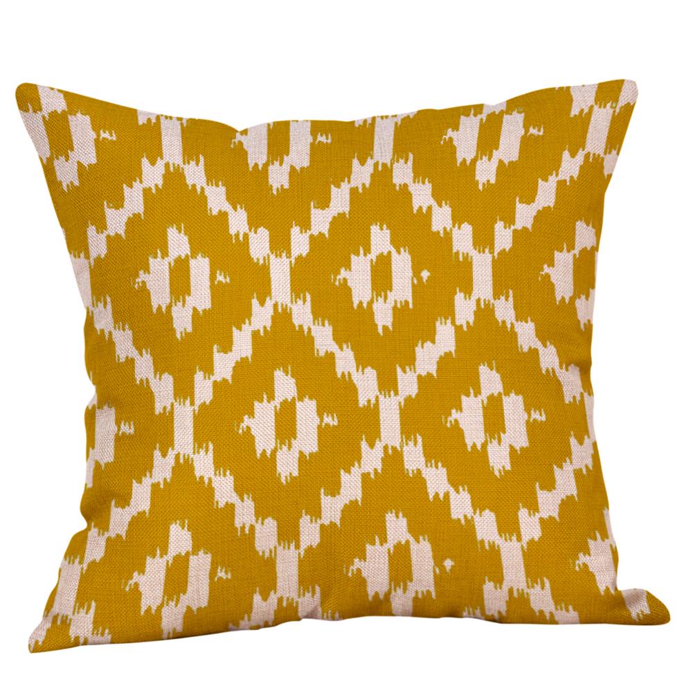 Горчичная наволочка Желтая Геометрическая Осенняя Наволочка Декоративная