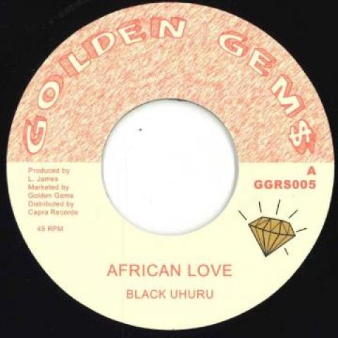 7inch Record BLACK UHURU - African Love / Dub GCRS005 Golden Gems 2022 Spain Reggae, Ska & Dub Used