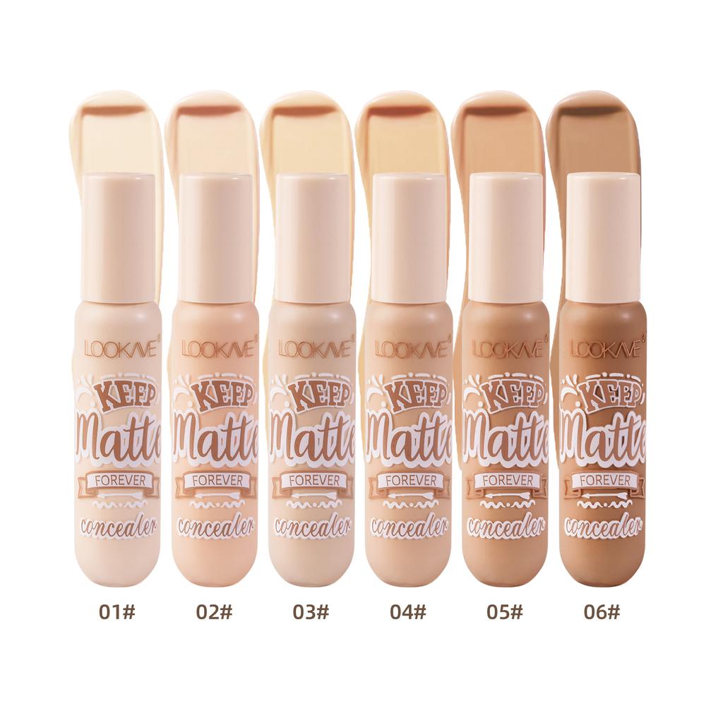 Concealer Waterproof Liquid Foundation Full Coverage Long Lasting Face Scars Acne Dark Circles Cover 8g