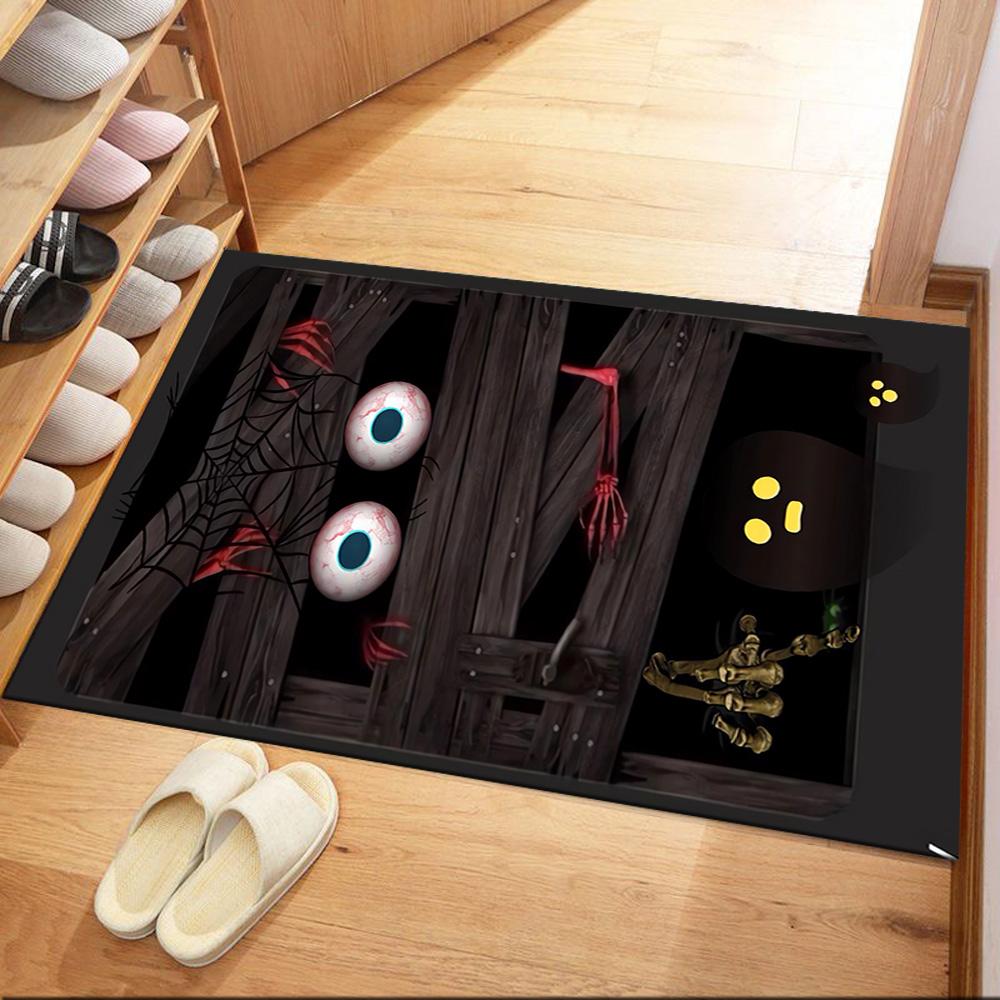 Spooky Halloween Night Floor Mats for Living Room, Bedroom and Room Decoration Are Suitable for Gifts.