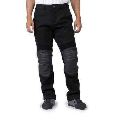 Мотоциклетные защитные полевые зимние брюки черные 3XL PK-930