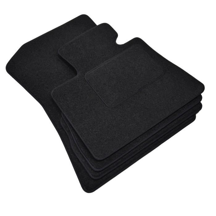Tapis De Sol - BMW - X6 G06 - Velours Noir - 4 Pièces - Ajustement Précis