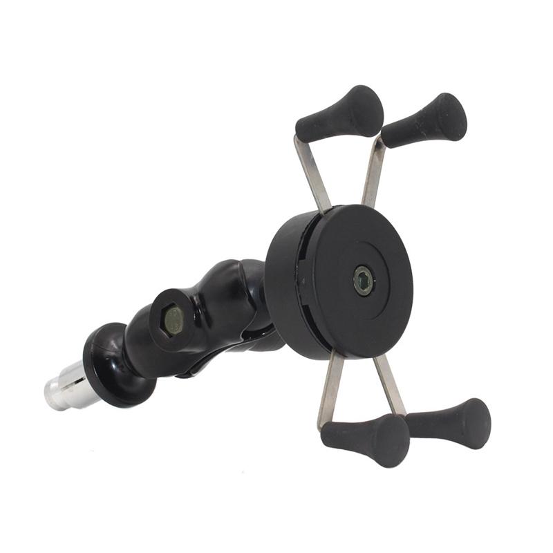 Motorcycle Phone Holder Fork Stem Mount GPS Navigation Bracket with USB Charger for BMW F900XR Yamaha Tenere700 Cellphone Stand