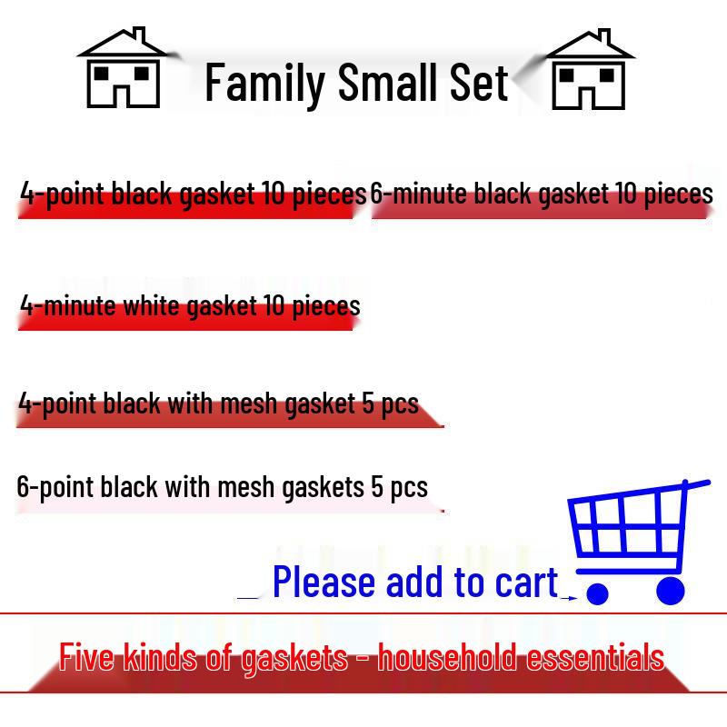 Высокотемпературная резиновая силиконовая уплотнительная шайба с плоской сетчатой прокладкой для 4-точечного водонагревателя и 6-точечного водомера, шланга подвода душа.