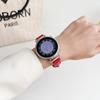 For Samsung Galaxy Watch3 45mm/Huawei Watch GT 4 46mm Strap 22mm PU Leather Watch Band