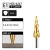 Ступенчатое сверло из титана HSS 4-12/20/32 мм, спиральное, с прямой канавкой, коническое, ступенчатое сверло, фреза для отверстий по дереву и металлу, конусный сверлильный инструмент