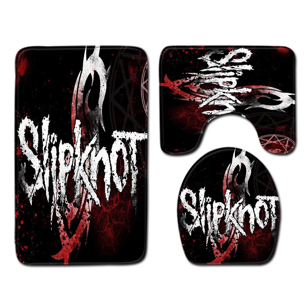 Bathroom Floor Mat Bathroom Mat Toilet Three-Piece Set