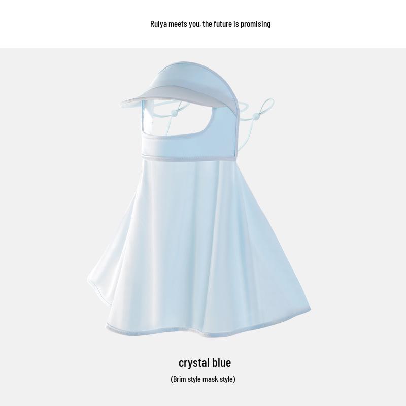 Ruiya Женская летняя солнцезащитная маска-бикини для лица с градиентным румянцем