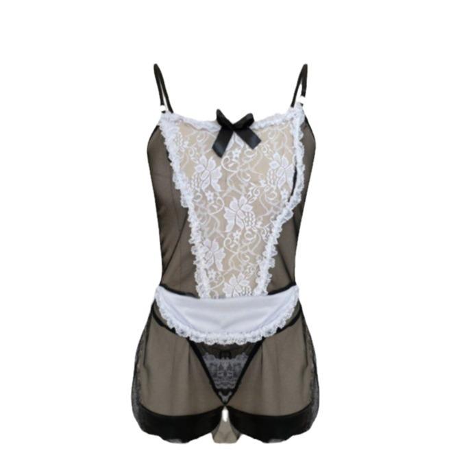 New sexy lingerie sexy maid seduction pajamas passion transparent flirting sexy clothes suit women