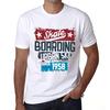 Men’s Vintage Tee Shirt Graphic T Shirt Urban Skate Since 1958 White