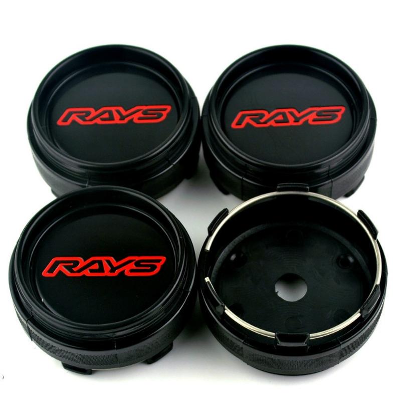 4 шт./лот, автомобильный Стайлинг, колпаки для ступиц колес, эмблема RAYS, колпачки для центра шин, автомобильные аксессуары